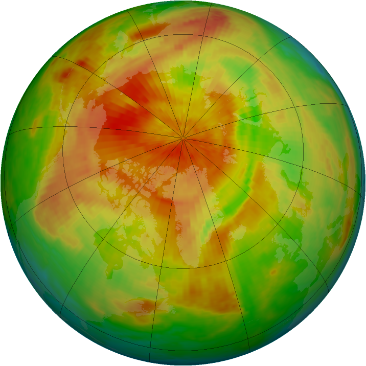 Arctic ozone map for 23 April 2002